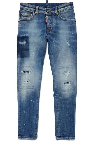 Dsquared2 Graphic-print straight-leg jeans