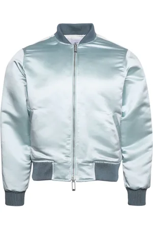 Rhude Logo-applique satin bomber jacket