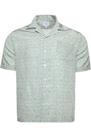 Rhude Cravat geometric-print silk shirt