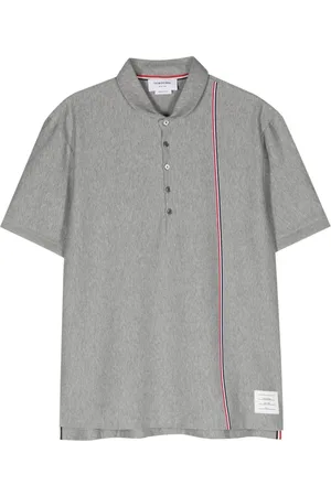 Thom Browne RWB Stripe cotton polo shirt