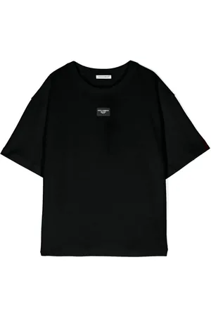 Dolce & Gabbana Appliqué-logo cropped T-shirt
