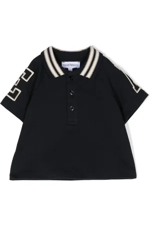 Emporio Armani Stripe-edge cotton polo shirt