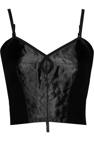 Maison Margiela Metal satin vest top