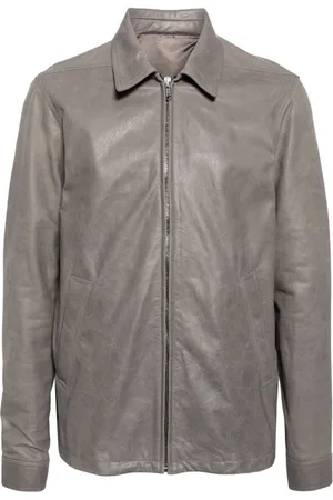 Rick Owens Washed leather jacket