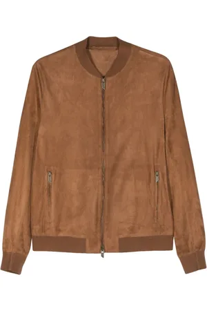 SALVATORE SANTORO Suede bomber jacket