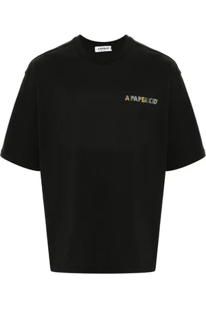 A PAPER KID Logo-print cotton T-shirt