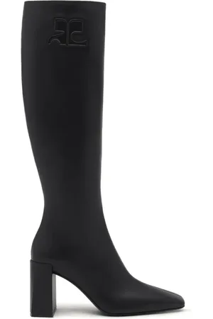 Courrèges Heritage leather knee-high boots
