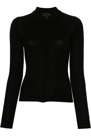 NILI LOTAN Alivia merino silk ribbed cardigan