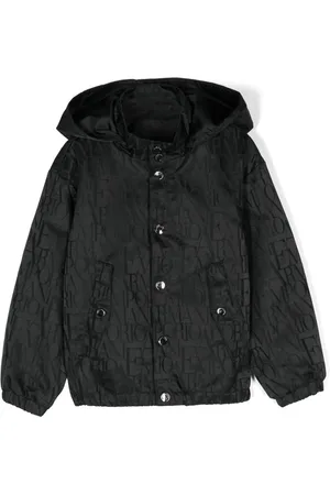 Emporio Armani Logo-jacquard hooded jacket