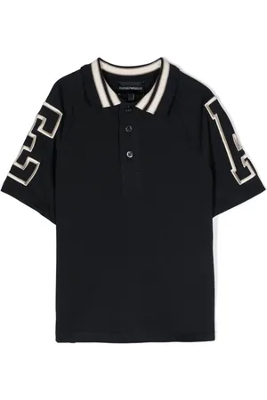 Emporio Armani Logo-embroidered cotton polo shirt