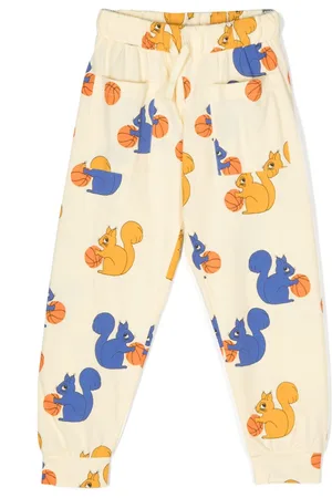 Mini Rodini Squirrels all-over print trousers