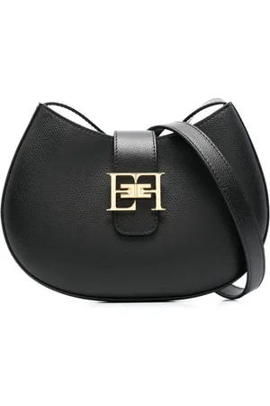 Elisabetta Franchi Medium logo-plaque leather bag