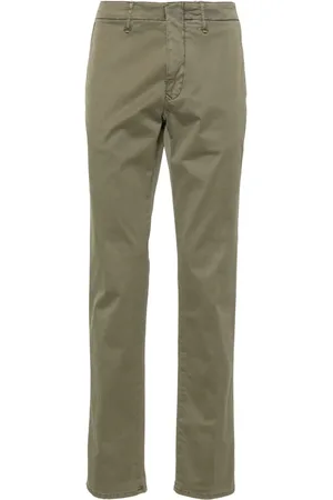 Incotex Mid-rise stretch-cotton straight-leg trousers