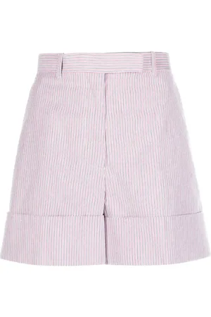 Thom Browne Striped high-waist shorts