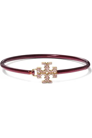 Tory Burch Eleanor pave hinged bracelet