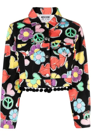 Moschino Graphic-print cropped jacket