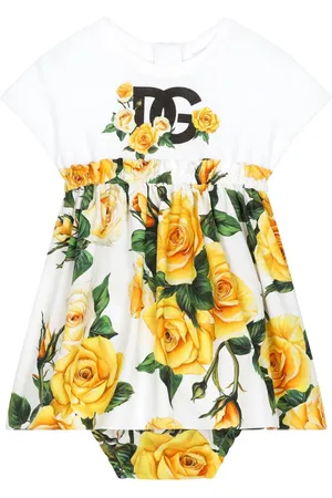 Dolce & Gabbana Rose-print T-shirt dress set