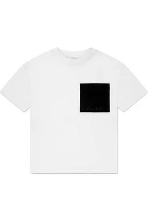 DL1961 Kids Logo-embroidered cotton T-shirt