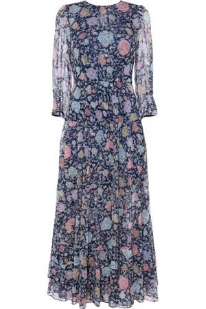 RIXO London Kristen tiered midi dress