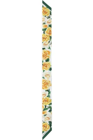 Dolce & Gabbana Rose-print silk scarf