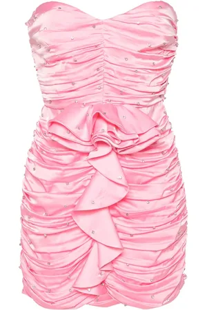 Ilkyaz Ozel Crystal-embellished ruched minidress