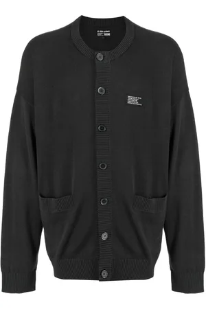 Izzue Logo-appliqué cotton cardigan