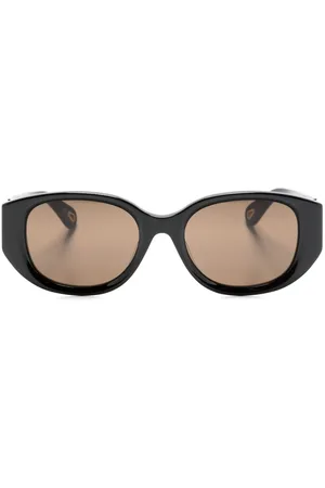 Chloé Logo-engraved round-frame sunglasses