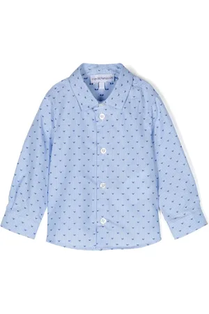 Emporio Armani Logo-print cotton shirt
