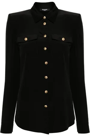 Balmain Long-sleeve silk shirt