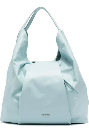 vic matiè Logo-plaque leather tote bag