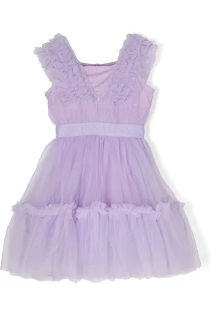 MONNALISA Tiered tulle dress