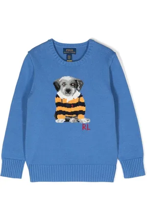Ralph Lauren Dog intarsia-knit cotton jumper