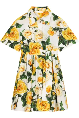 Dolce & Gabbana Floral-print cotton shirtdress