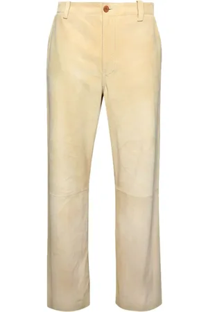 Marni Wide-leg suede trousers