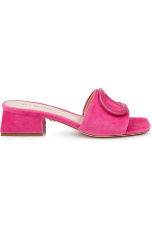 DEE OCLEPPO Dizzy 35mm terry-cloth mules