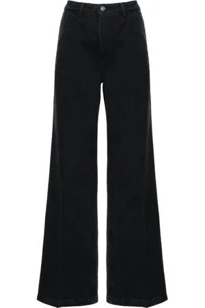 Paige Harper high-rise wide-leg jeans