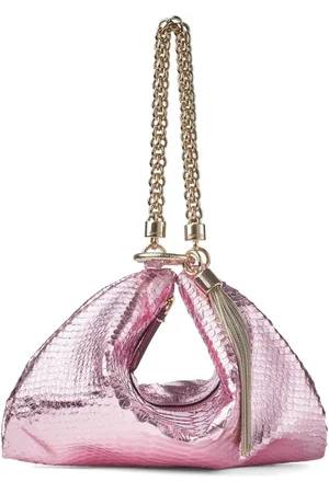 Jimmy Choo Callie snakeskin-effect clutch bag
