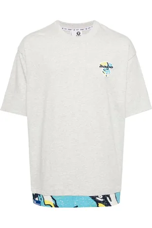 A Bathing Ape Graphic-print logo-embroidered T-shirt