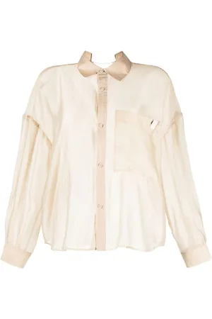 Izzue Long-sleeve sheer shirt