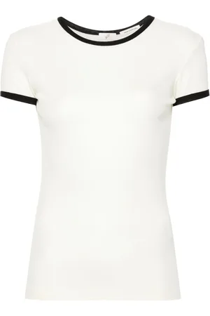 BITE Contrast-trim fine-knit top