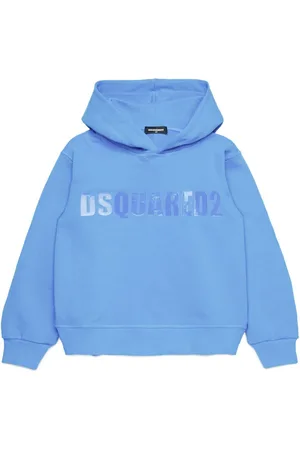 Dsquared2 Kids logo-appliqué cotton hoodie - Pink