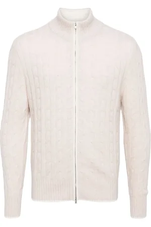 N.PEAL Cable-knit cashmere cardigan