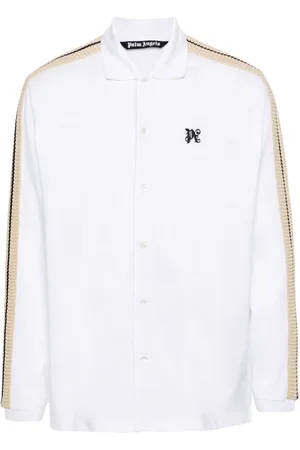 Palm Angels Crochet-trim polo shirt