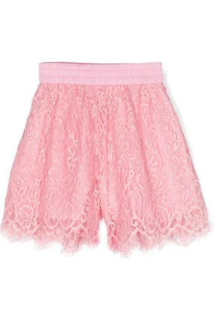 MONNALISA Sequinned corded-lace shorts