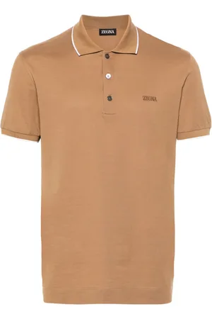 Ermenegildo Zegna Embroidered-logo piqué polo shirt