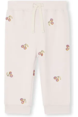 BONPOINT Bambo cherry-print track pants