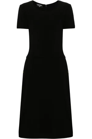 CHANEL 1990s wool midi dress