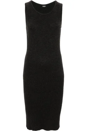 CHANEL 2000s wool midi dress