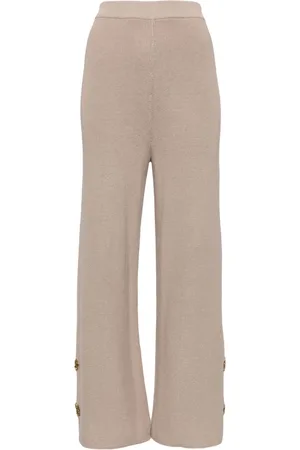 Izaak Azanei Straight-leg knitted trousers