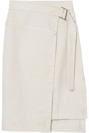 3.1 Phillip Lim Denim wrap midi skirt